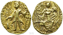 KUSHAN KINGS OF INDIA. Vasudeva II (Circa 275-300). GOLD Dinar