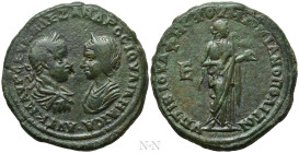 MOESIA INFERIOR. Marcianopolis. Severus Alexander, with Julia Maesa (222-235). Ae Pentassarion. Tiberius Julius Festus, legatus consularis