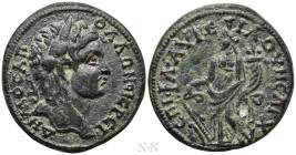 LYDIA. Apollonoshieron. Pseudo-autonomous, time of Commodus (177-192). Ae. Fl. Aur. Eilus, archon