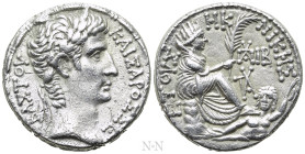 SELEUCIS & PIERIA. Antioch. Augustus (27 BC-14 AD). Tetradrachm. Dated year 28 of the Actian Era (4/3 BC)