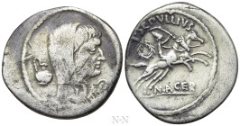 MARK ANTONY. Denarius (44 BC). Rome. P. Sepullius Macer, moneyer