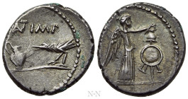 MARK ANTONY. Quinarius (43 BC). Military mint traveling with Antony and Lepidus in Transalpine Gaul