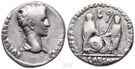 AUGUSTUS (27 BC-14 AD). Denarius. Lugdunum