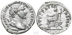 TRAJAN, with TRAJAN PATER (98-117). Denarius. Rome