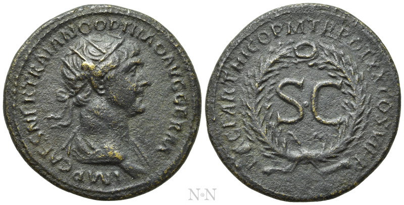 TRAJAN (98-117). Semis. Rome, for use in Syria. 

Obv: IMP CAES NER TRAIANO OP...