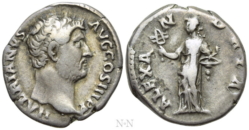 HADRIAN (117-138). Denarius. Rome. "Travel Series" issue. 

Obv: HADRIANVS AVG...