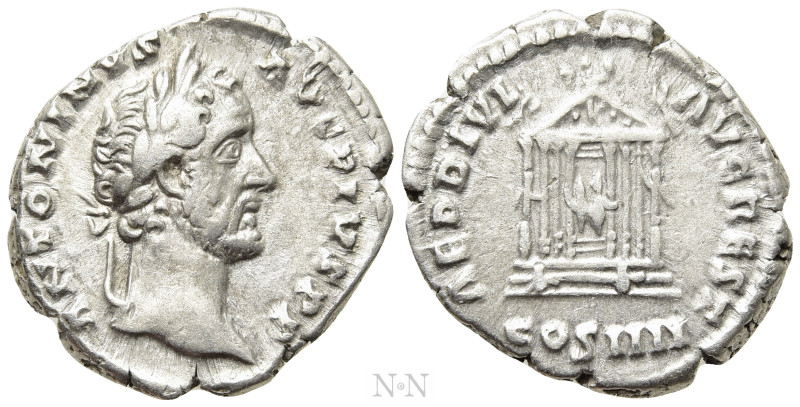 ANTONINUS PIUS (138-161). Denarius. Rome. 

Obv: ANTONINVS AVG PIVS P P. 
Lau...