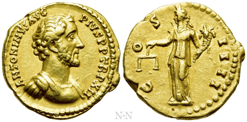 ANTONINUS PIUS (138-161). GOLD Aureus. Rome. 

Obv: ANTONINVS AVG PIVS P P TR ...