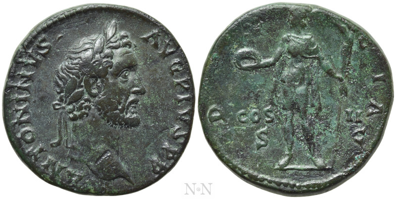 ANTONINUS PIUS (138-161). Sestertius. Rome. 

Obv: ANTONINVS AVG PIVS P P. 
L...