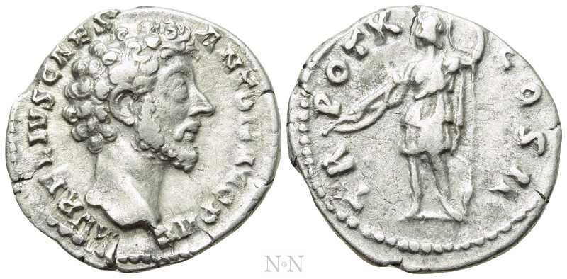 MARCUS AURELIUS (Caesar, 139-161). Denarius. Rome. 

Obv: AVRELIVS CAES ANTON ...