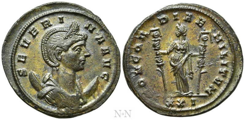 SEVERINA (Augusta, 270-275). Antoninianus. Ticinum. 

Obv: SEVERINA AVG. 
Dia...