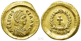 AELIA EUDOCIA (Augusta, 423-460). GOLD Tremissis. Constantinople