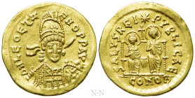 LEO II and ZENO (474). GOLD Solidus. Constantinople