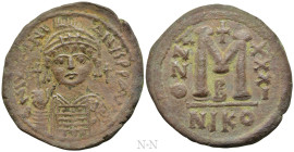 JUSTINIAN I (527-565). Follis. Nicomedia. Dated RY 31 (557/8)