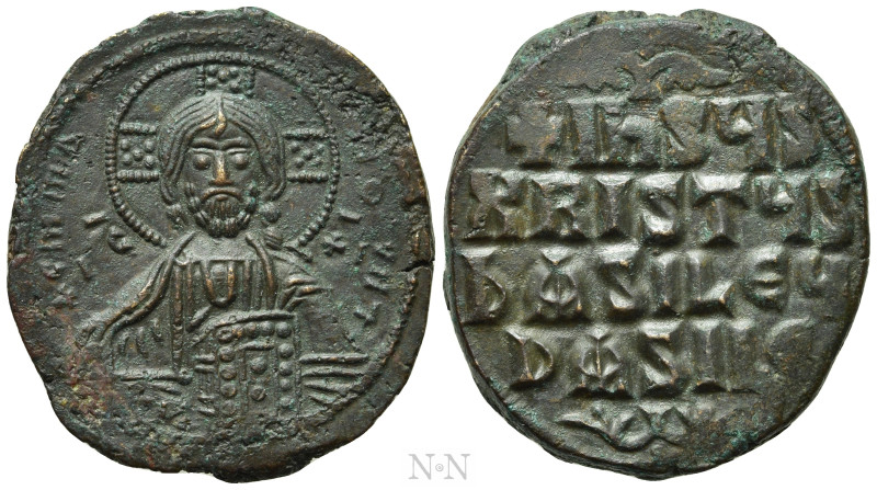 ANONYMOUS FOLLES. Class A3. Attributed to Basil II & Constantine VIII (976-1025)...