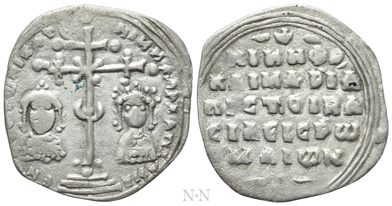 NICEPHORUS III BOTANIATES with MARIA (1078-1081). Miliaresion. Constantinople. ...