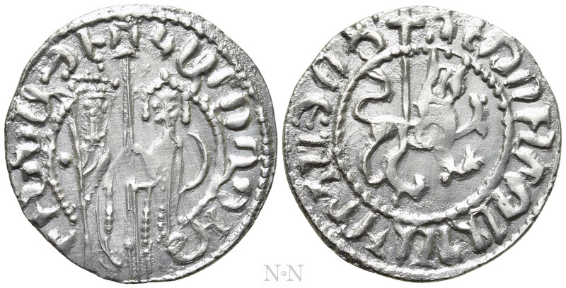 ARMENIA. Hetoum I and Zabel (1226-1270). Tram. 

Obv: Hetoum and Zabel standin...
