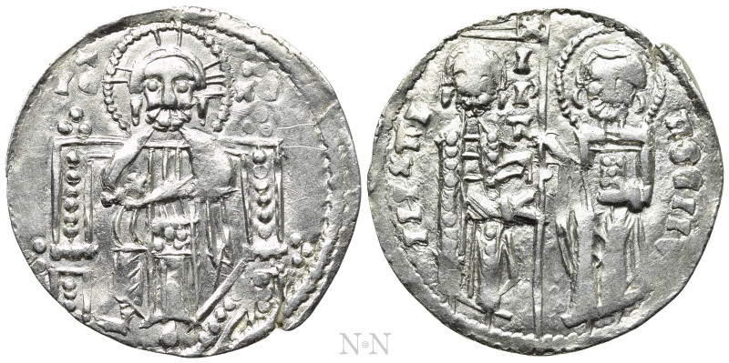 BULGARIA. Second Empire. Mihail Asen Imperator (1331-1371). Groš. 

Obv: IC - ...