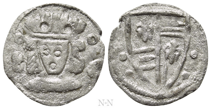 HUNGARY. Karl Robert (1308-1342). Denar. 

Obv: Crowned head facing; annulet t...
