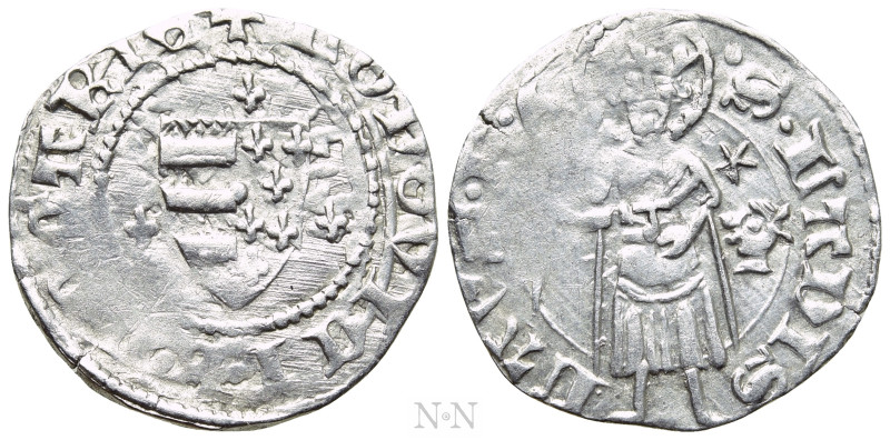 HUNGARY. Nagy Lajos - Louis the Great (1342-1382). Denar. 

Obv: + LODOVICI R ...