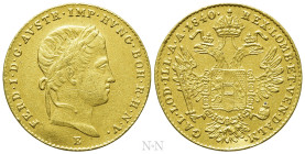 AUSTRIAN EMPIRE. Ferdinand I (1835-1848). GOLD Ducat (1840-E). Alba Iulia