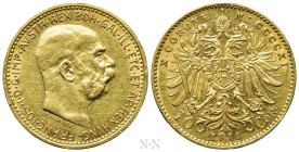 AUSTRIAN EMPIRE. Franz Joseph I (1848-1916). GOLD 10 Corona (1911). Wien (Vienna)