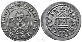 GERMANY. Mainz. Gerhard I of Dhaun (1251-1259). Struck Tin Penny by Hofrat Becker (Circa 1820)