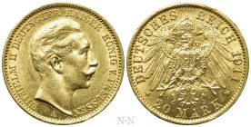 GERMANY. Prussia. Wilhelm II (1888-1918). GOLD 20 Mark (1911-A). Berlin