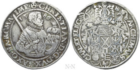 GERMANY. Saxony. Christian I (1586-1591). Taler (1586-HB). Dresden