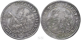 GERMANY. Saxony. Christian II with Johann Georg I and August (1591-1611). Taler (1606-HR). Dresden