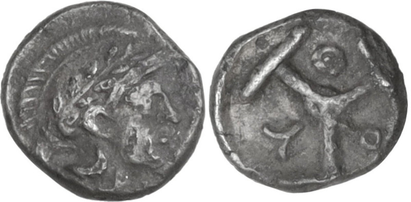 Greek Italy. Southern Lucania, Thurium. AR Hemiobol(?), c. 5th century BC. Obv. ...