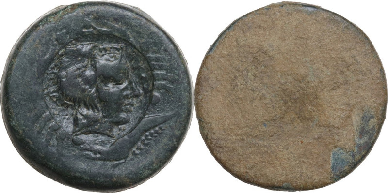 Sicily. Akragas. Punic Occupation (c. 405-392 BC). AE Countermarked Hemilitron, ...