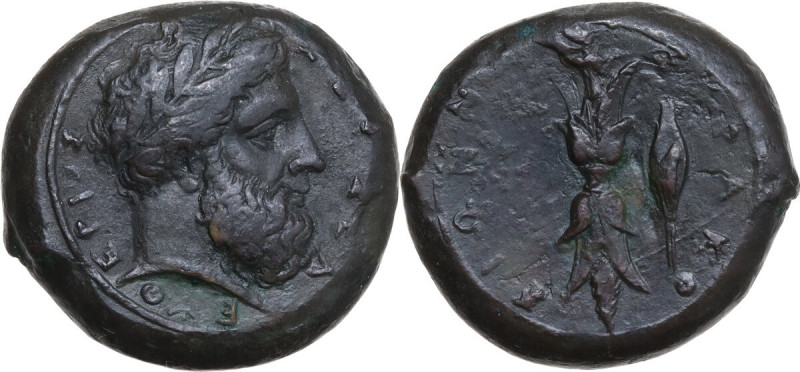 Sicily. Syracuse. Timoleon and the Third Democracy (344-317 BC). AE 24 mm. 1st s...