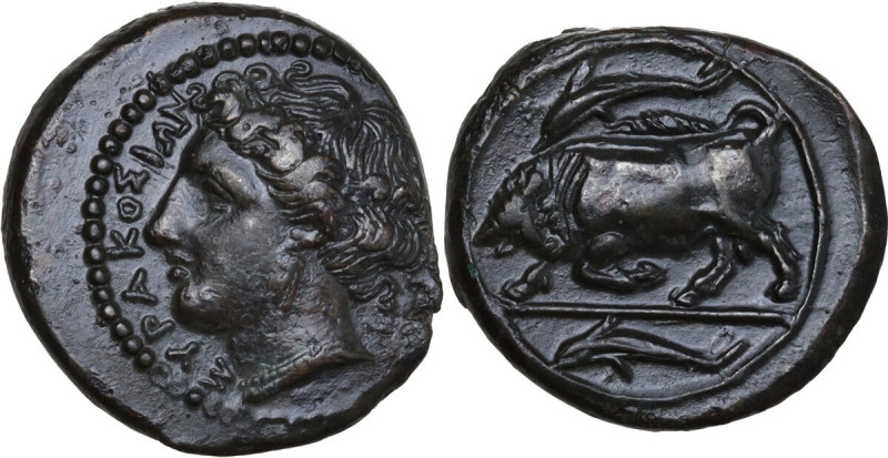 Sicily. Syracuse. Agathokles (317-289 BC). AE 17mm., 317-310 BC. Obv. ΣΥΡΑΚΟΣΙΩΝ...