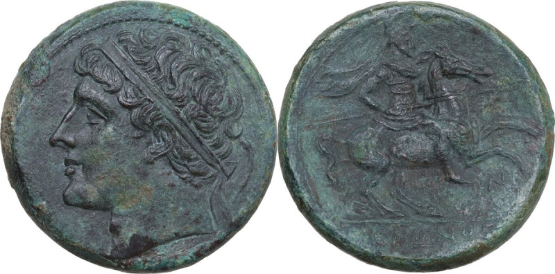 Sicily. Syracuse. Hieron II (274-215 BC). AE 27 mm, c. 240-215 BC. Obv. Diademed...