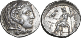 Continental Greece. Kings of Macedon. Alexander III 'the Great' (336-323 BC). AR Tetradrachm. Kition mint, c. 325-320 BC. Obv. Head of Herakles right,...