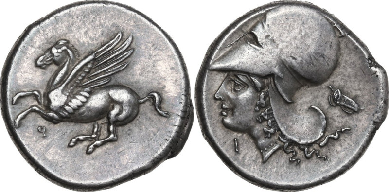 Continental Greece. Corinthia, Corinth. AR Stater, c. 350/45-285 BC. Obv. Pegaso...