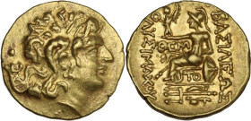 Greek Asia. Kings of Pontos. Mithradates VI Eupator (120-63 BC.). AV Stater, Tomis mint. Struck c. 88-86 BC. First Mithradatic War issue. Obv. Diademe...