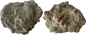 Aes Premonetale. Aes Formatum. Irregular cake-shaped bronze ingot. Central Italy, 8th-4th century BC. Dimensions: 170 x 144 mm. Haeberlin pl. 3. 4-5. ...