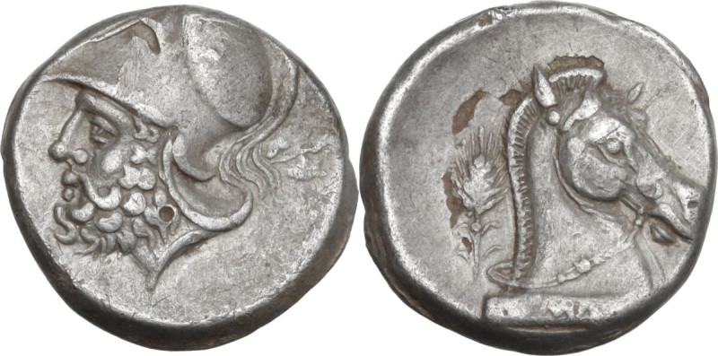Anonymous. AR Fourrée early denarius (so far referred as 'didrachm'), uncertain ...