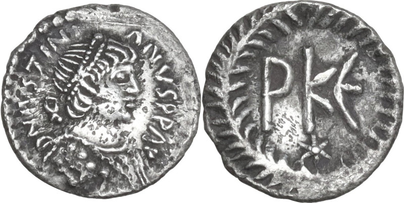Justinian I (527-565). AR 125 Nummi. Ravenna mint. Struck 552-565. Obv. DN IVSTI...