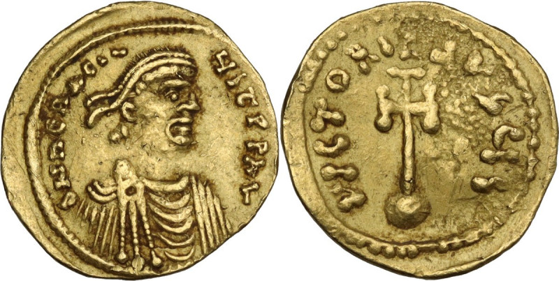 Heraclius (610-641). AV Semissis, Constantinople mint. Obv. dN hRACLI-YS PP AV. ...