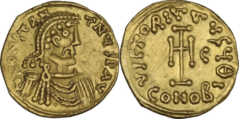 Constans II (641-668). AV Tremissis, Syracuse mint, 649-655 AD. Obv. ∂N CONSTANT...