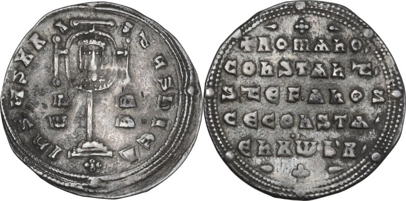 Constantine VII Porphyrogenitus, with Romanus I, Stephen, and Constantine (913-9...