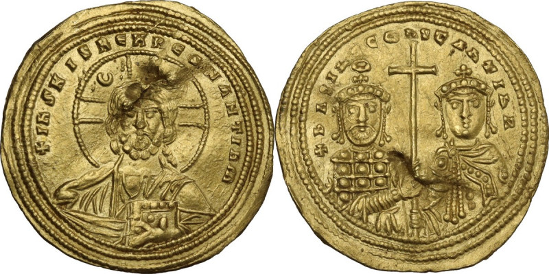 Basil II and Constantine VIII (976-1025). AV Histamenon nomisma, Constantinople ...