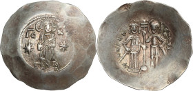 Manuel I Comnenus (1143-1180). EL Aspron Trachy. Constantinople mint. Struck circa 1160-1164. Obv. IC - XC. Christ Pantokrator standing facing on low ...