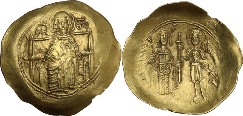 Isaac II, Angelus (1185-1195). AV Hyperpyron Nomisma, Constantinople mint. Obv. ...