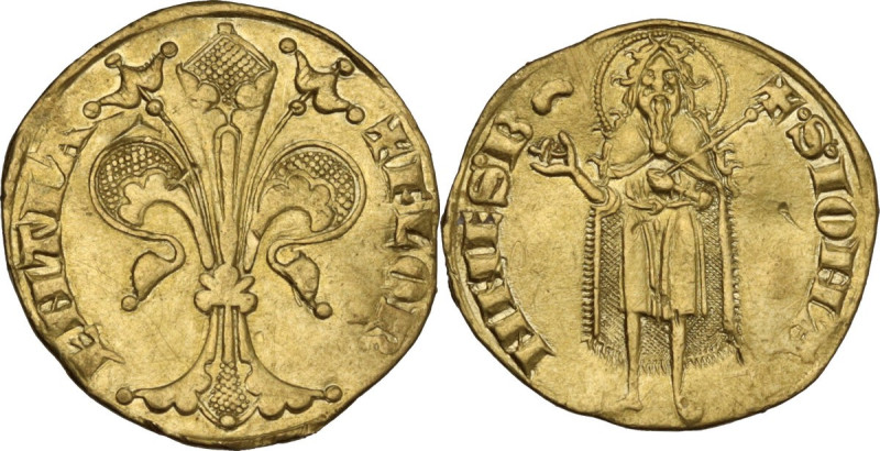 Firenze. Repubblica (Sec. XIII-1532). Fiorino d'oro IV serie, 1267-1303, simbolo...