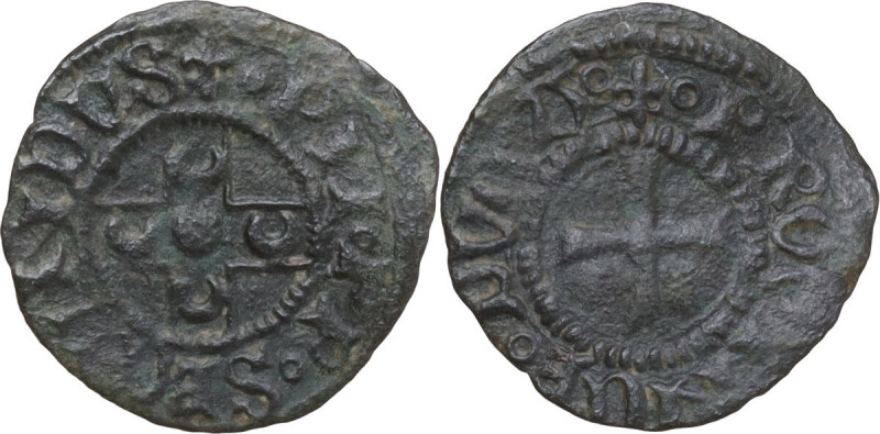 Foligno. Pio II (1458-1464), Enea Silvio Piccolomini. Picciolo. D/ Croce contene...
