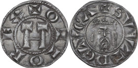 Lucca. Repubblica, a nome di Ottone IV (1209-1315). Grosso da 12 denari, 1250-1257. D/ Grande H (monogramma di Ottone). R/ Il Volto Santo coronato. CN...